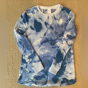Stars Above Blue Tie Dye Pajama Set